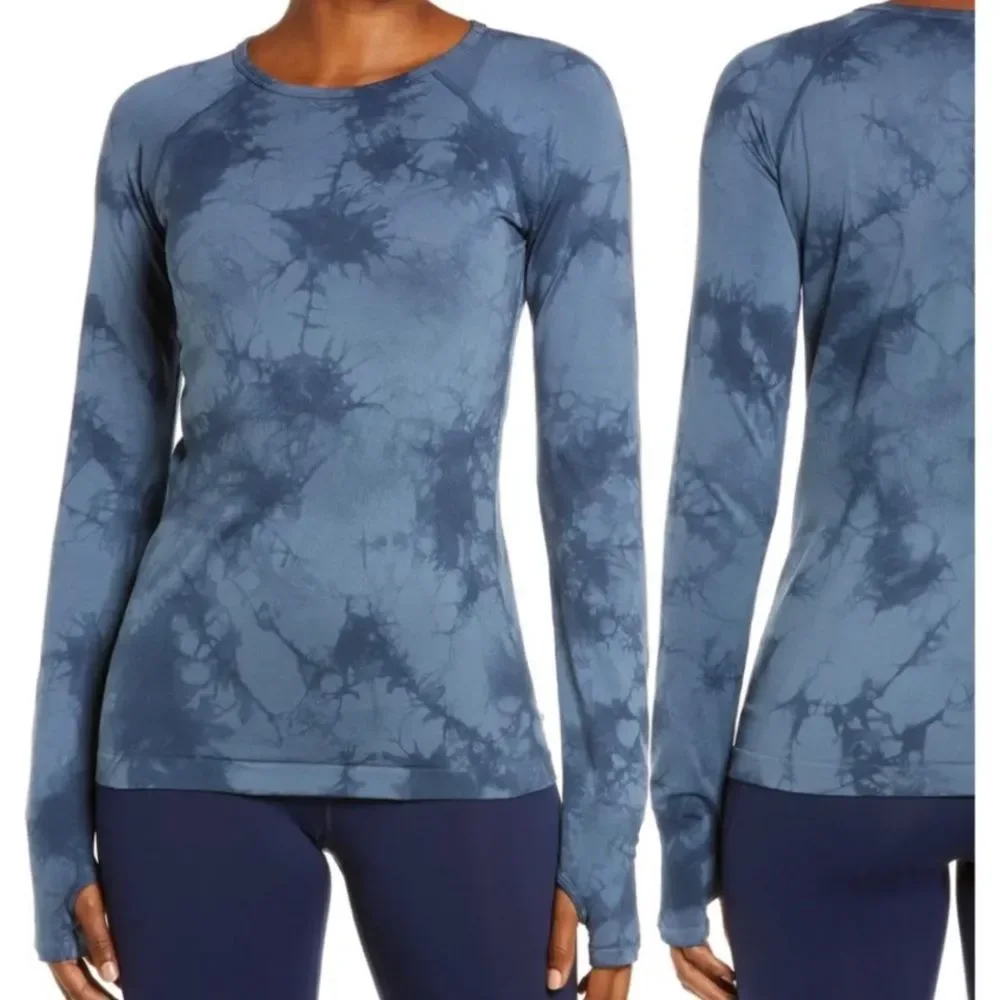 Zella quick dry layering top w/thumb holes M Black Nwt
